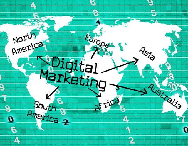 Conceito de marketing digital no mundo