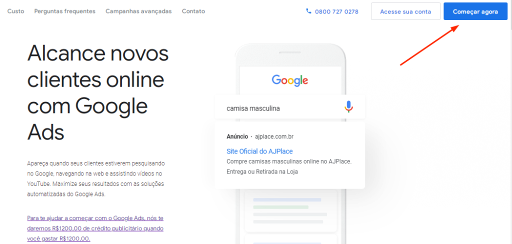 Como fazer o cadastro no Google ads 