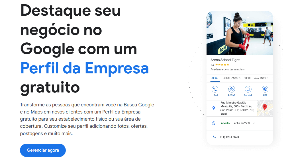 Como criar uma conta no Google meu negócio